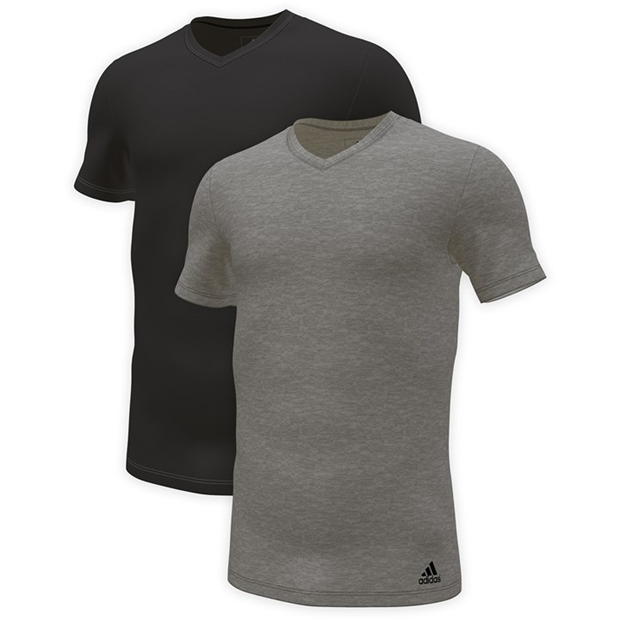  adidas Active Flex 2 Pack Cotton T-Shirt Mens