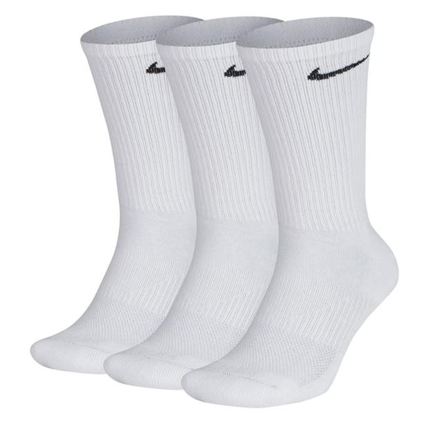  Nike Everyday 3 Pack Cotton Cushioned Crew Socks Mens