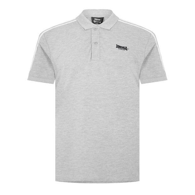 Риза Lonsdale 2 Stripe Short Sleeve Polo Shirt